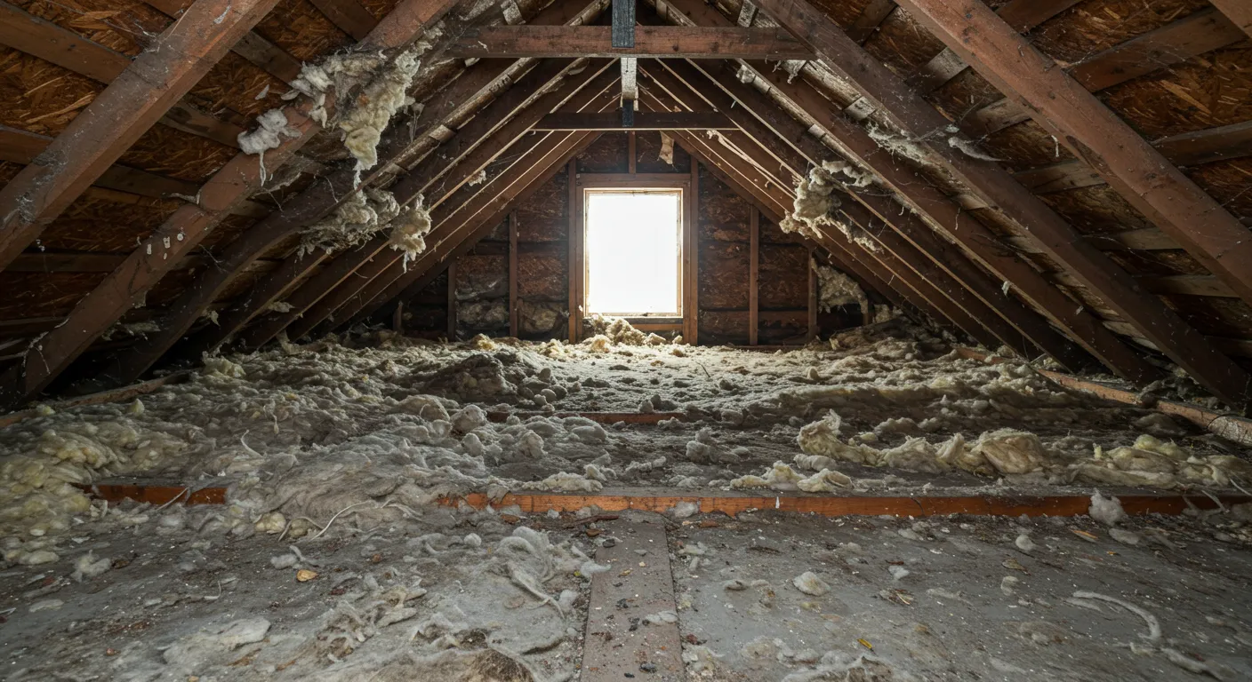 3 frequent reasons for damaged attic insulation